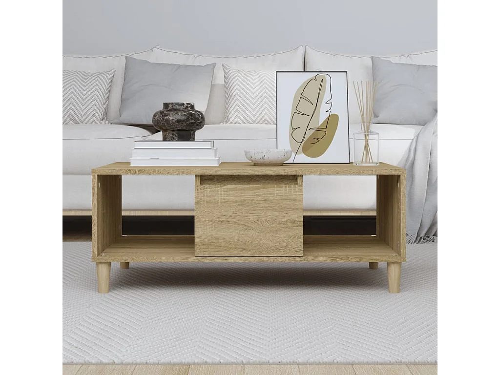 Table basse Chêne sonoma 90x50x36,5 Bois d'ingénierie