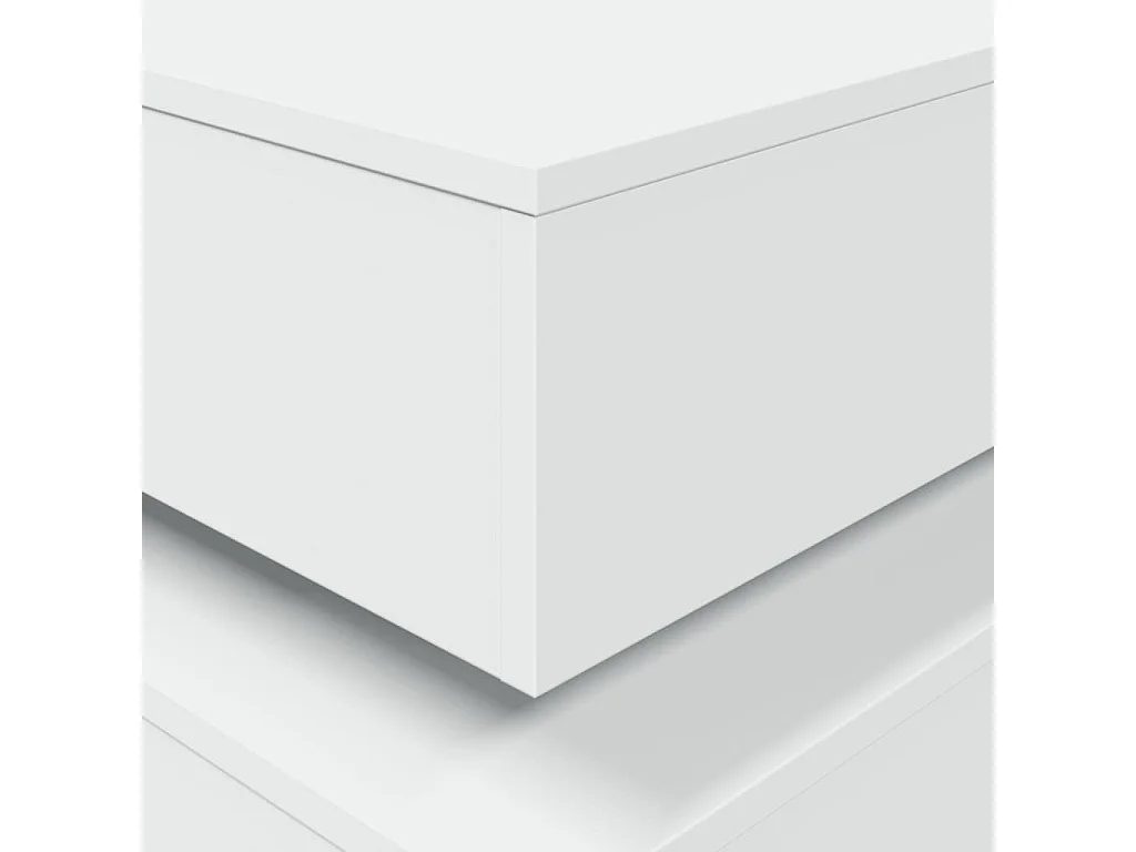 Table basse avec lumières LED blanc 50x50x40