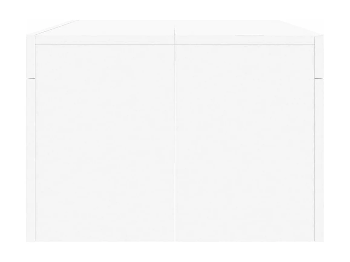 Table basse blanc 102x50x36 bois d'ingénierie