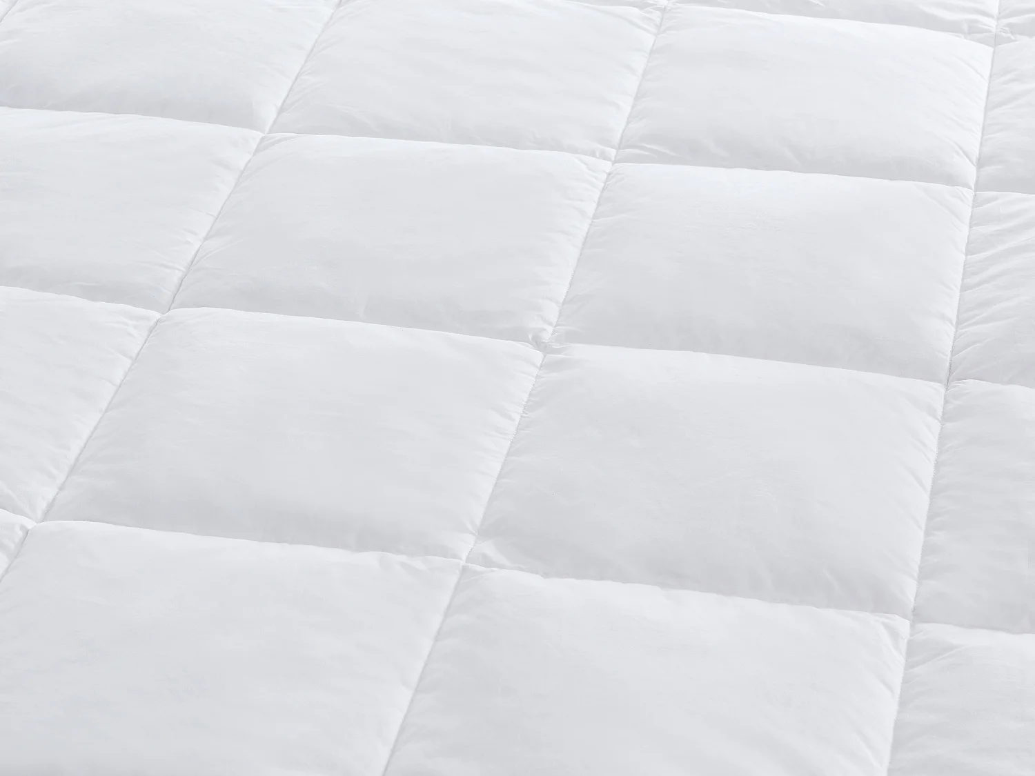 Pack couette 200 x 200 cm + 2 oreillers 65 x 65 cm anti-acariens enveloppe 100% percale et garnissage plumettes et duvet - Blanc passepoil taupe - FEATH de PALACIO