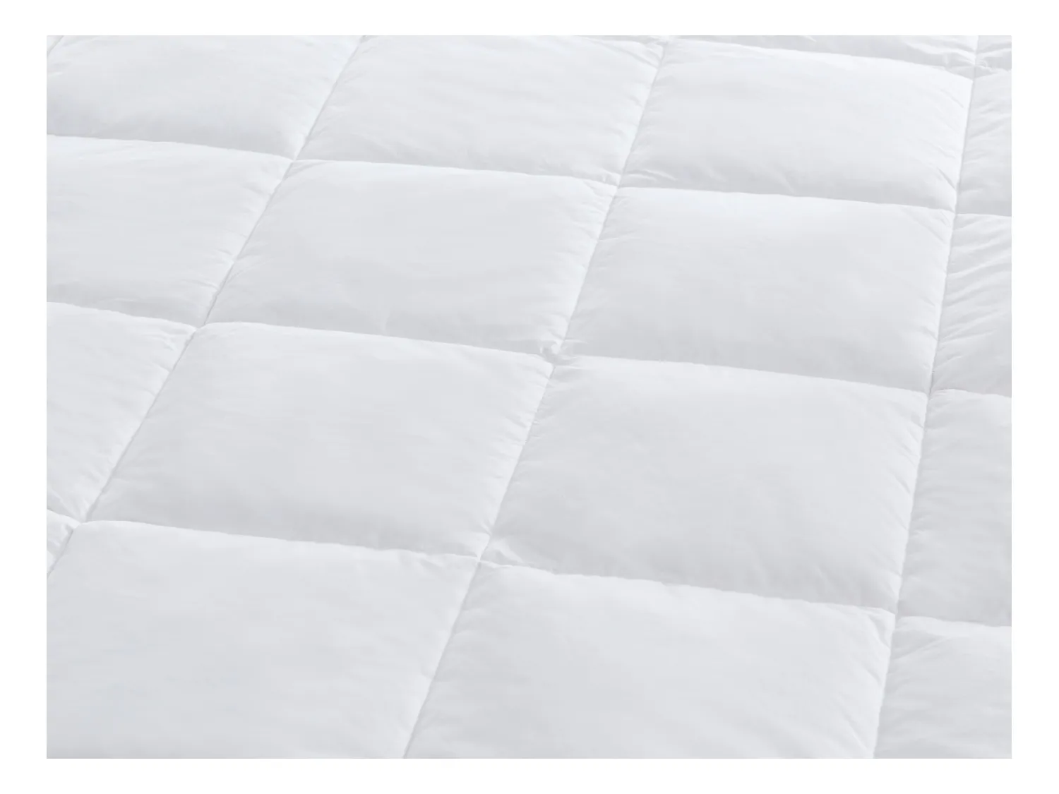 Pack couette 240 x 260 cm + 2 oreillers 65 x 65 cm anti-acariens enveloppe 100% percale et garnissage plumettes et duvet - Blanc passepoil taupe - FEATH de PALACIO