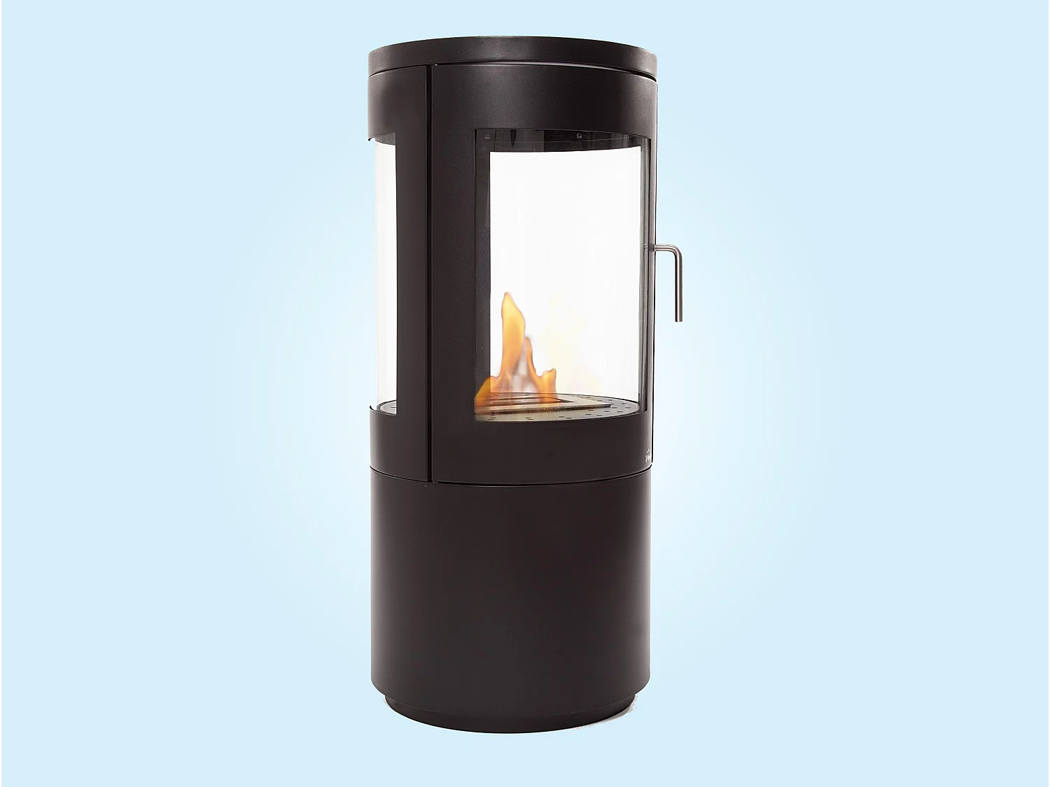 Poêle à éthanol 3kW en acier noir