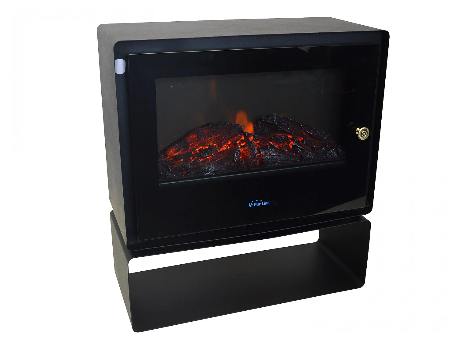 Cheminée électrique au sol avec étagère 2000 W