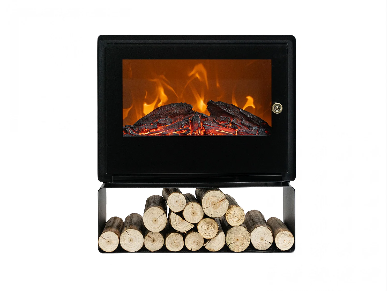 Staande elektrische haard met planchet 2000 W