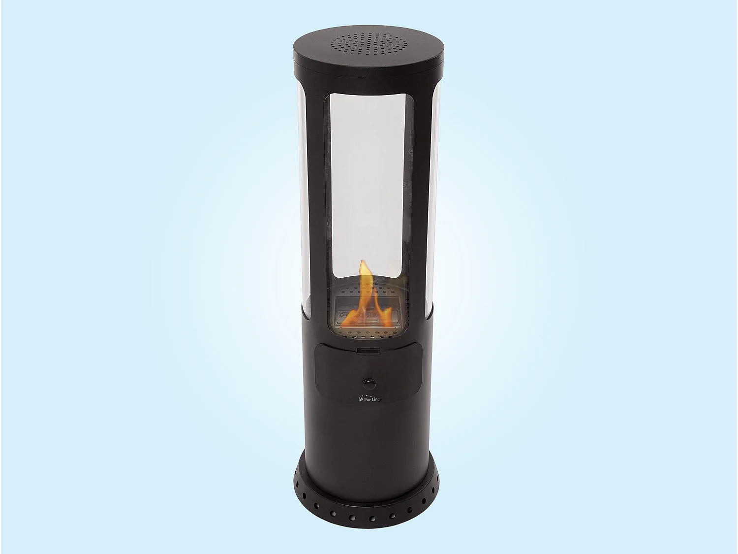 Poêle à éthanol 3kW en acier noir