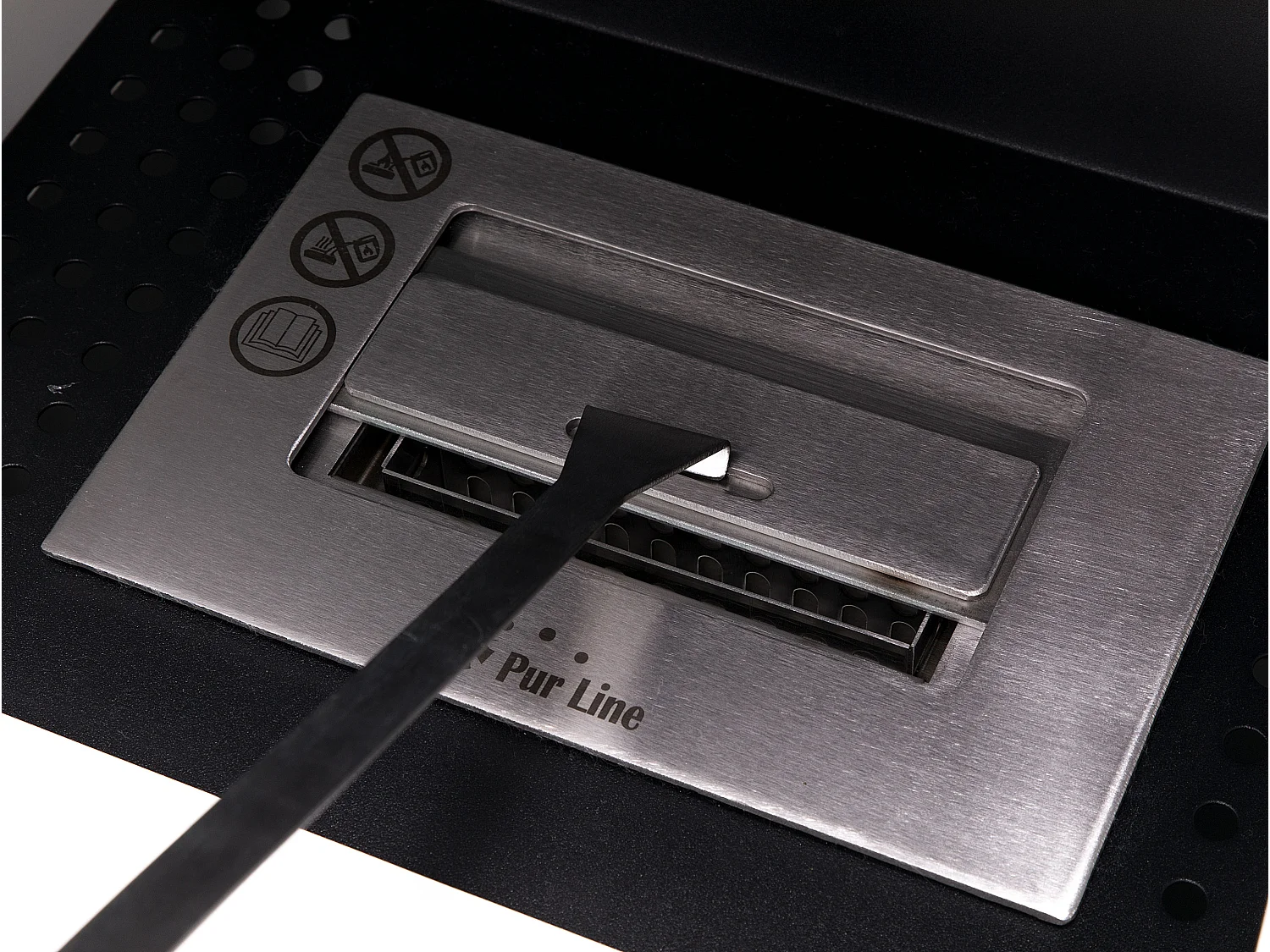 Poêle à éthanol 3kW en acier blanc avec porte en verre trempé