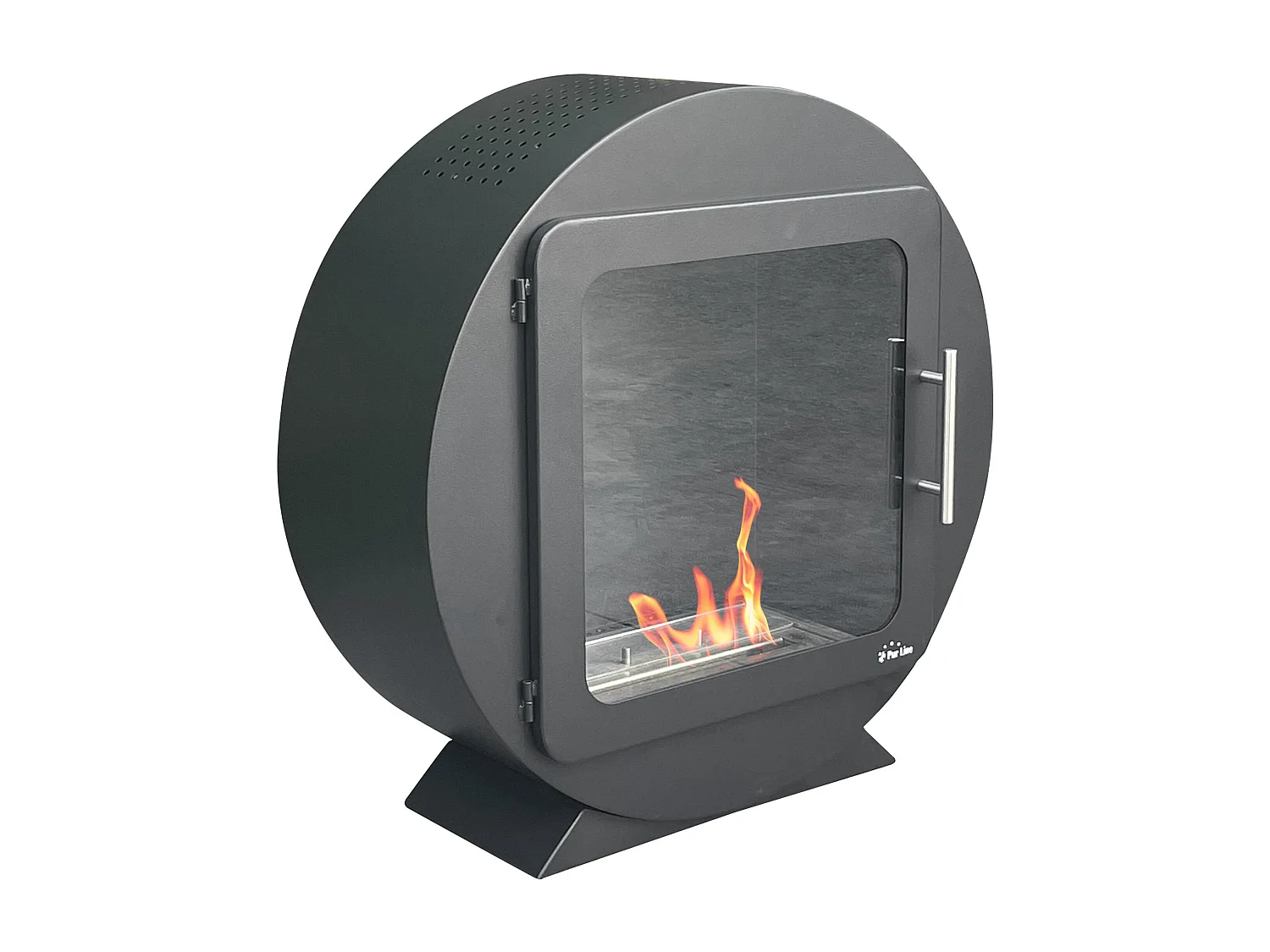 Poêle à l'éthanol design circulaire