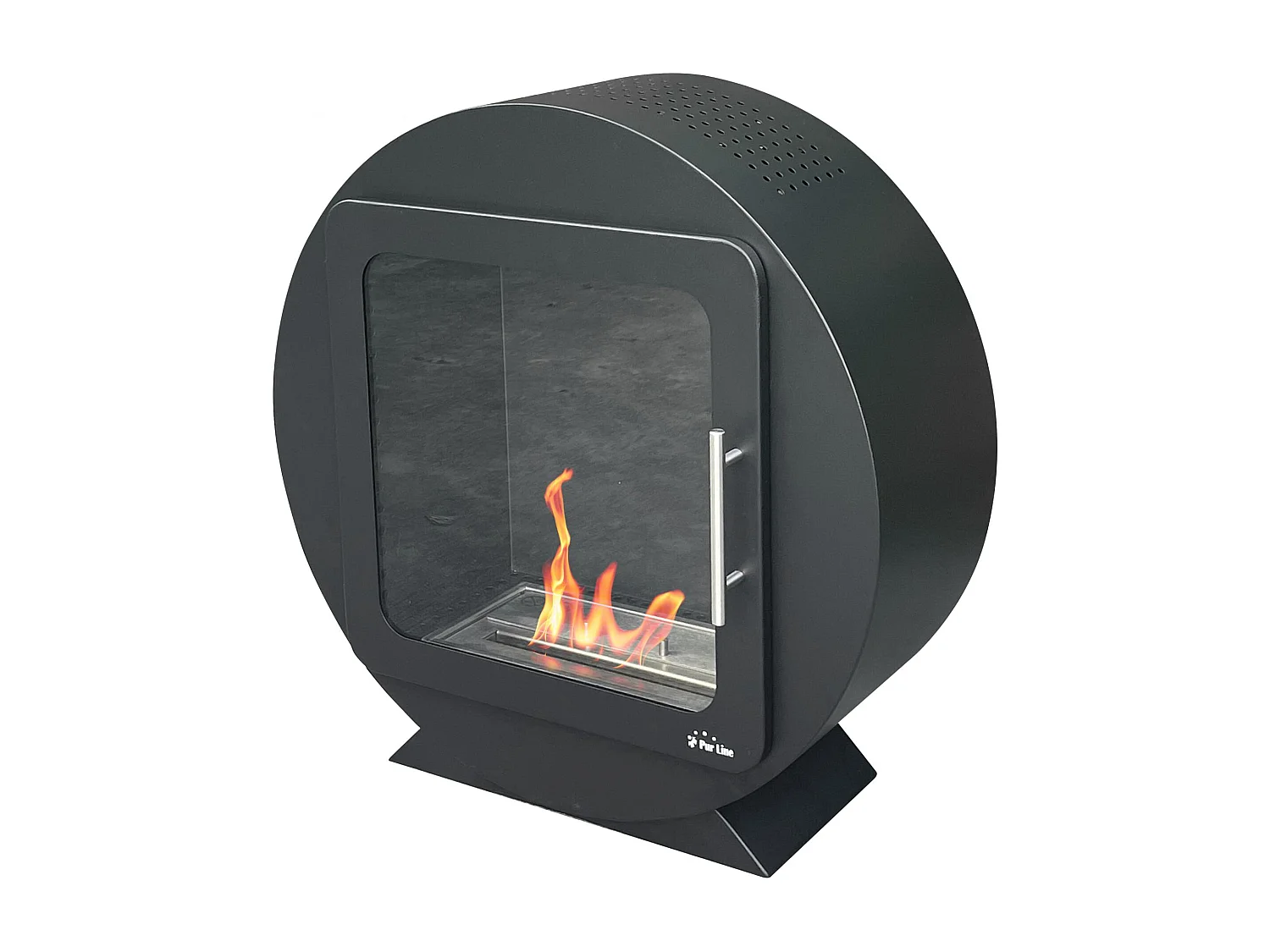 Poêle à l'éthanol design circulaire