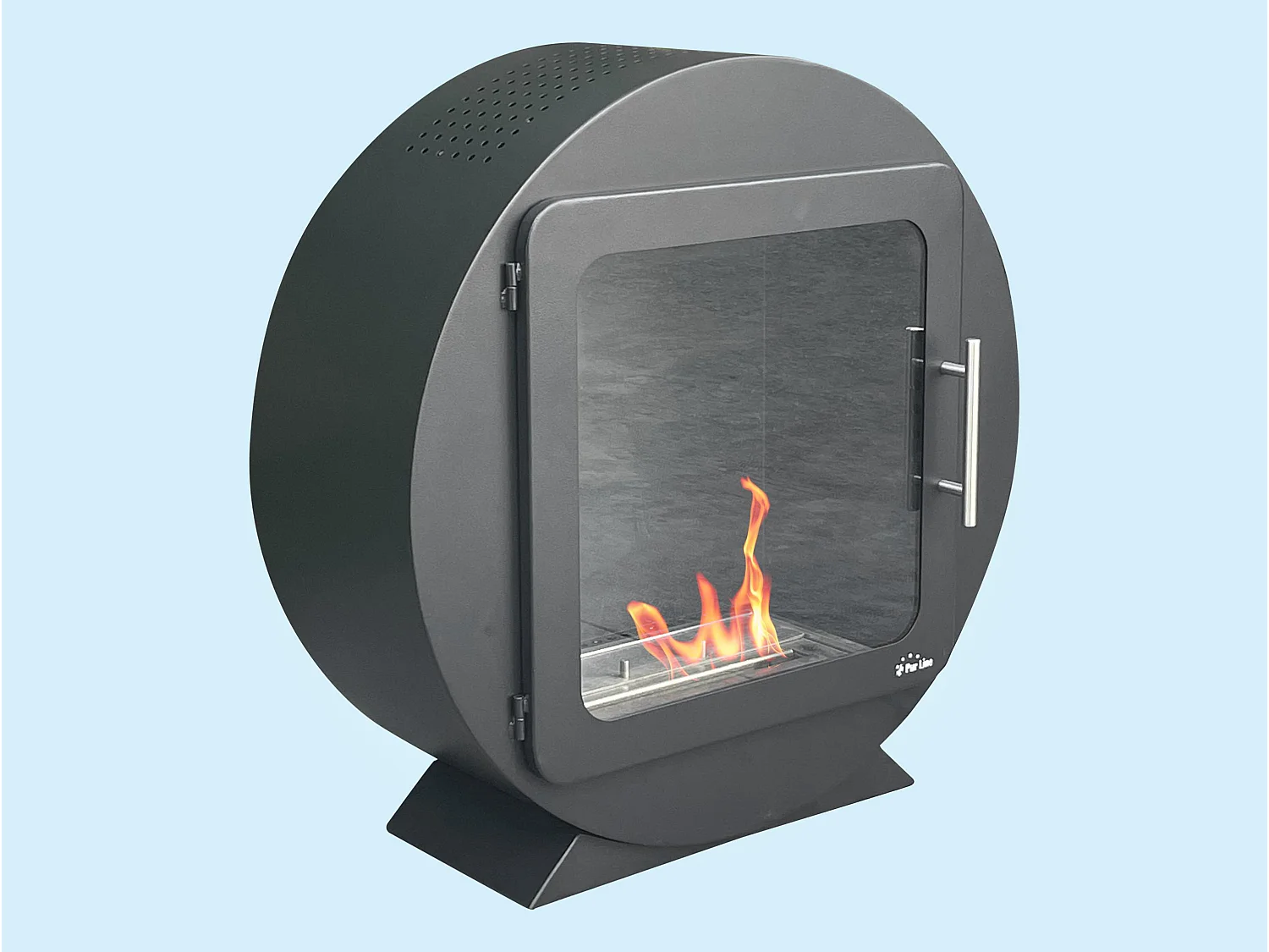 Poêle à l'éthanol design circulaire