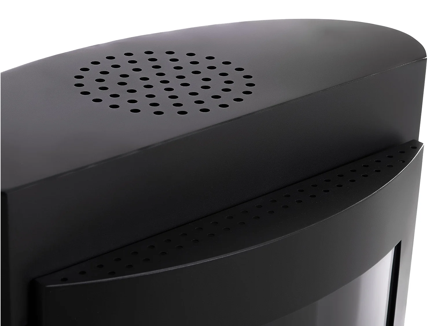 Fogão a etanol com design quadrado em aço