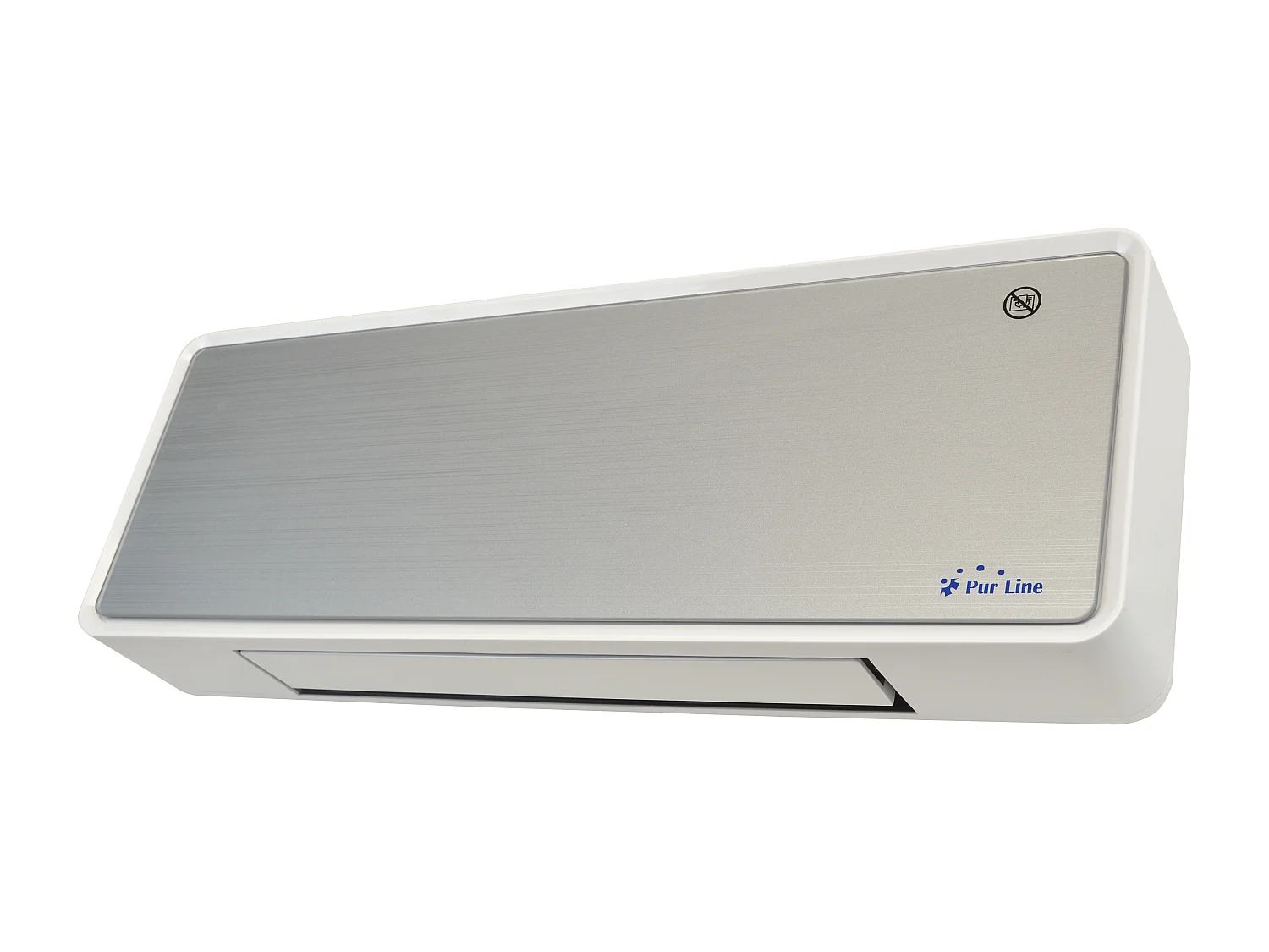 Keramische wandkachel 2000 W wit glasfront, afstandsbediening en timer