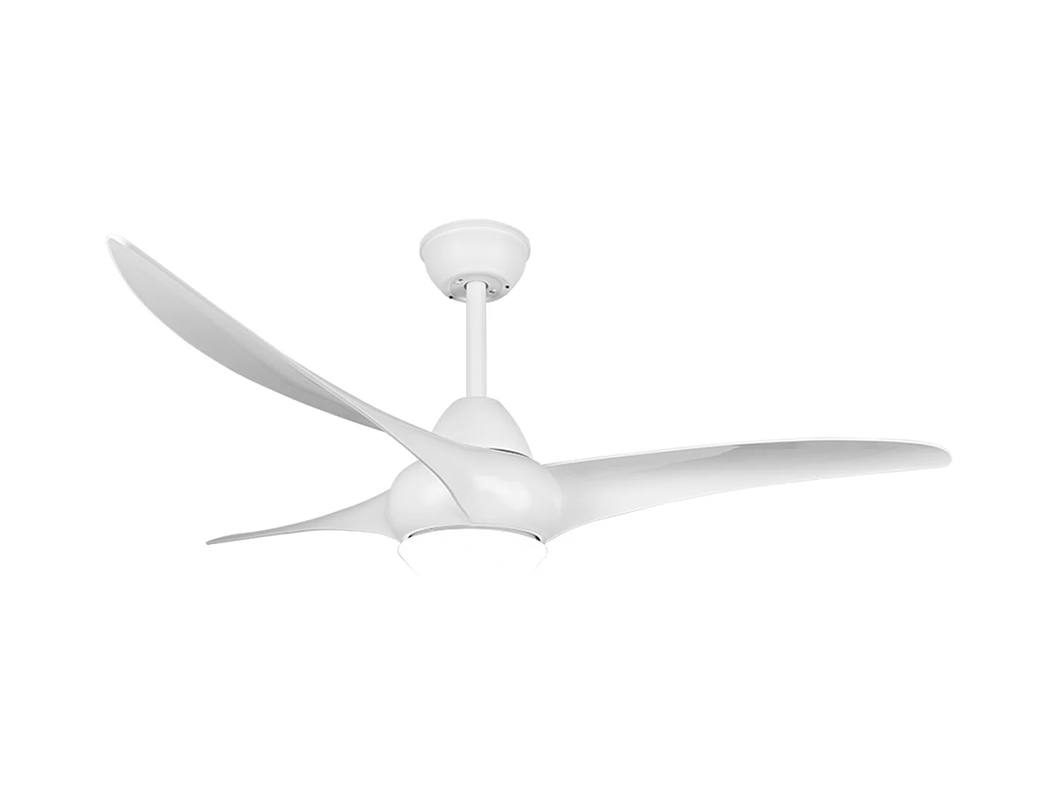 Alesund - ventilateur de plafond avec plafonnier à LED blanc
