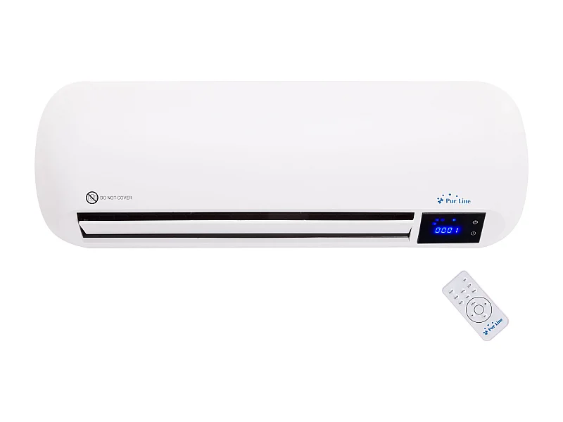 Chauffage split céramique 2000 W avec télécommande et minuterie