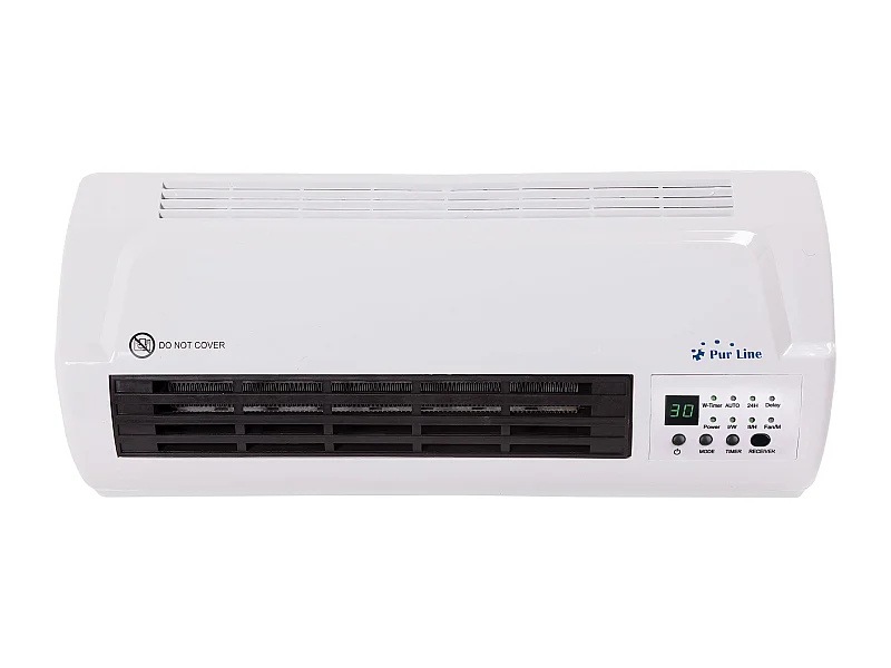 Chauffage split mural 2000 W avec télécommande et minuterie