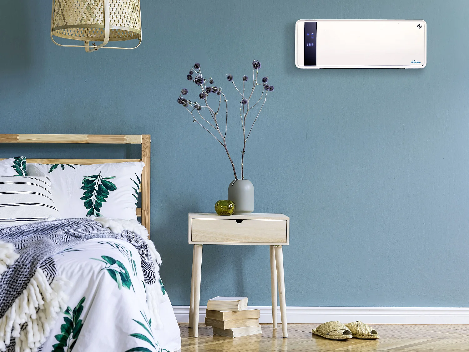 Chauffage soufflant  2000 W 3 modes de fonctionnement avec télécommande et minuterie