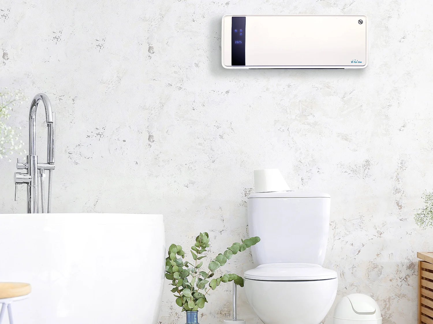 Chauffage soufflant  2000 W 3 modes de fonctionnement avec télécommande et minuterie