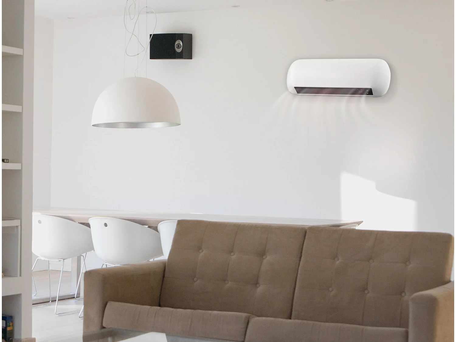 Chauffage mural split en céramique 2000 W avec télécommande