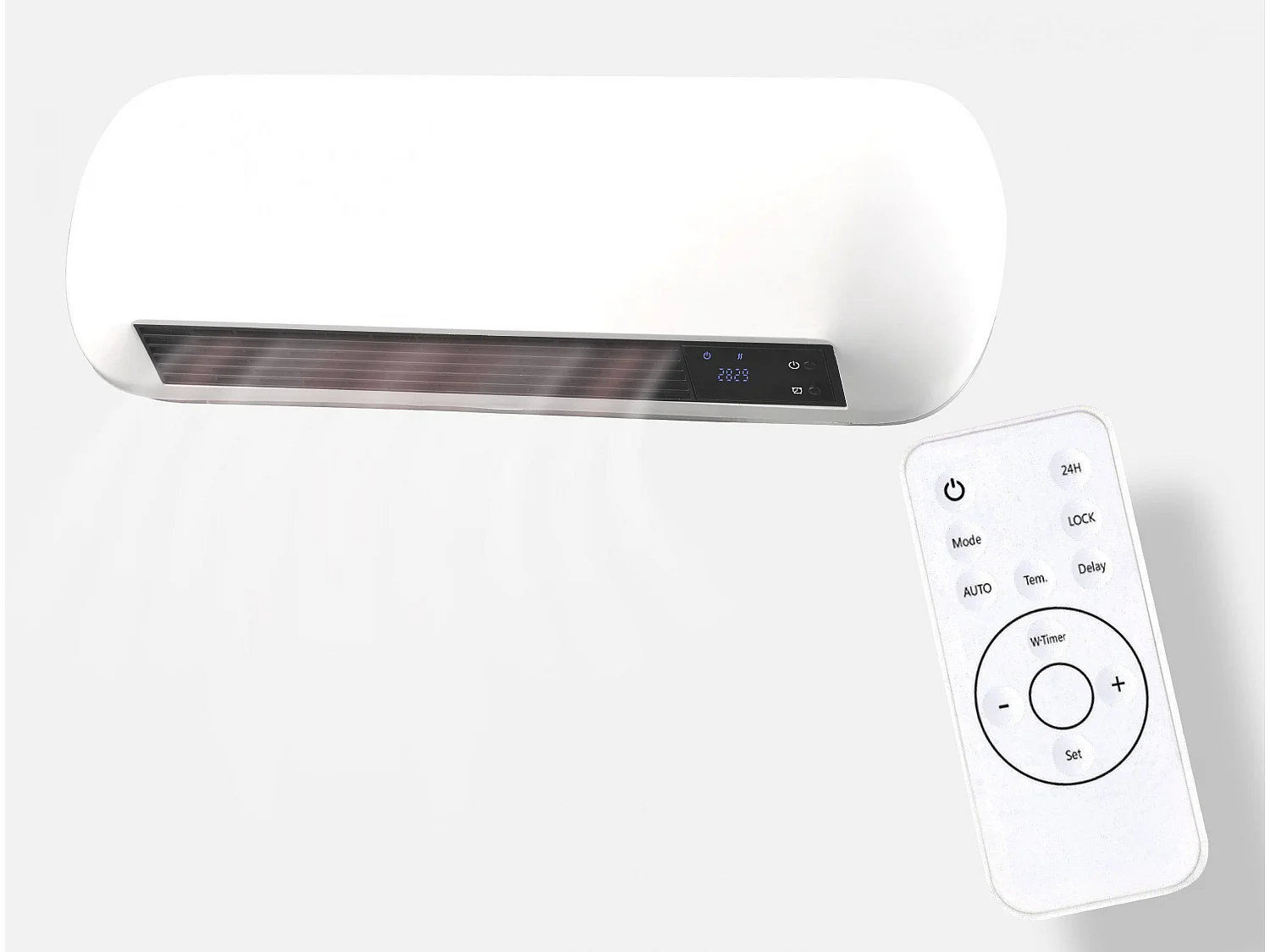 Calefactor Split ceramico de pared 2000 W con mando a distancia