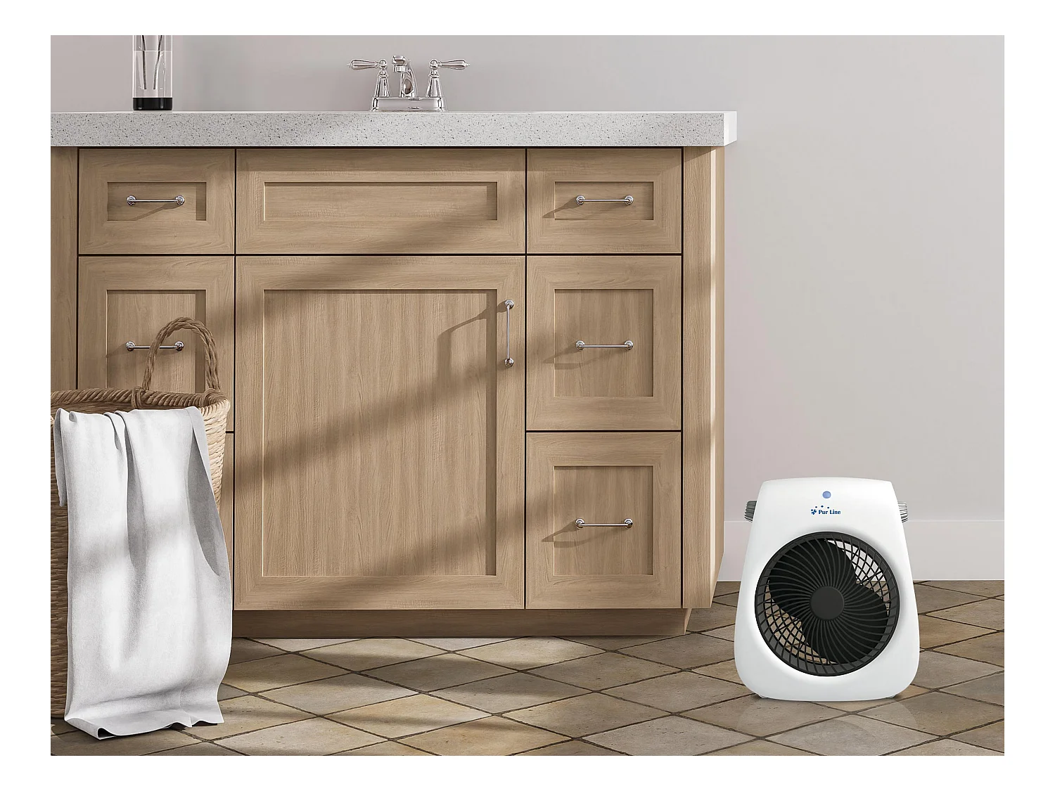 Chauffage de sol vertical 2000W