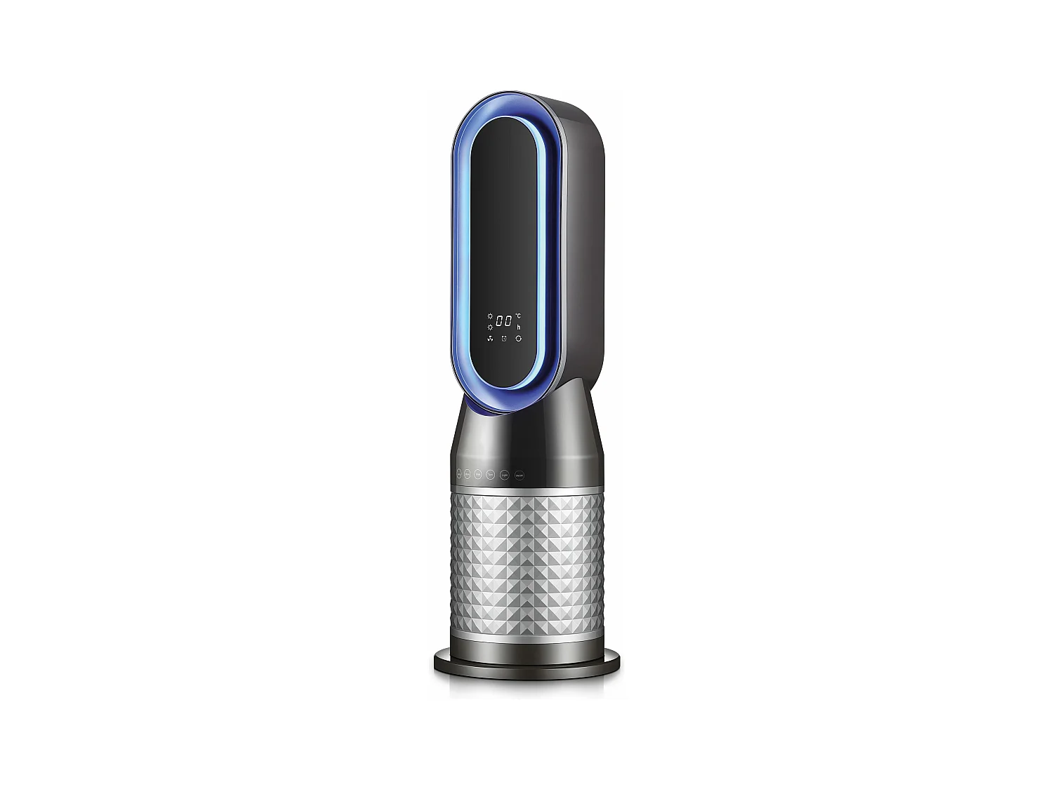 Aquecedor digital de 2kW com LED ambiente