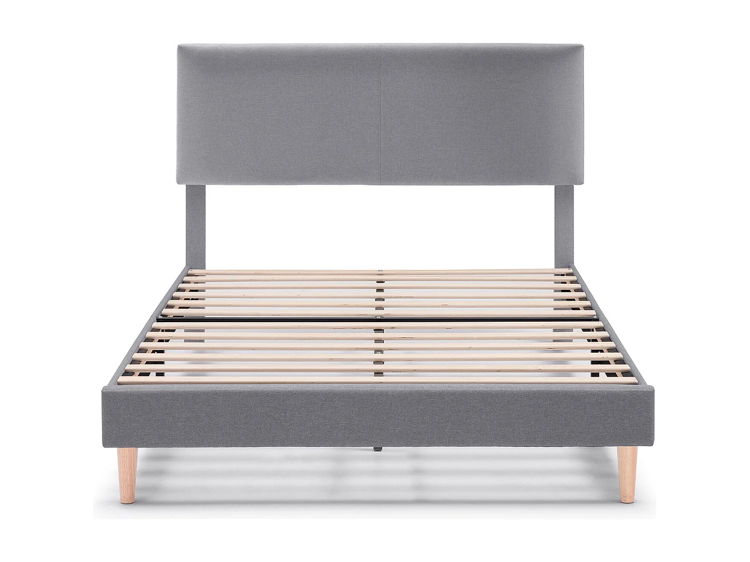 Cadre de lit rembourré Lauren 30 cm, 150x190 cm, Gris foncé