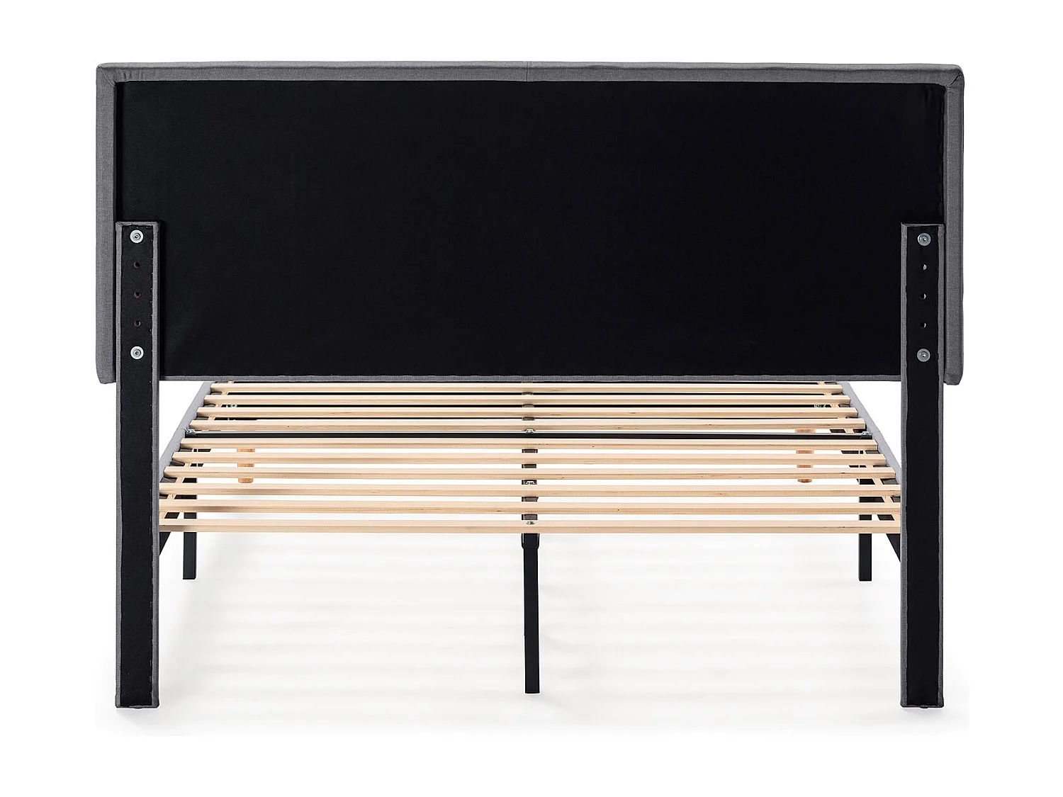 Cadre de lit rembourré Lauren 30 cm, 150x190 cm, Gris foncé