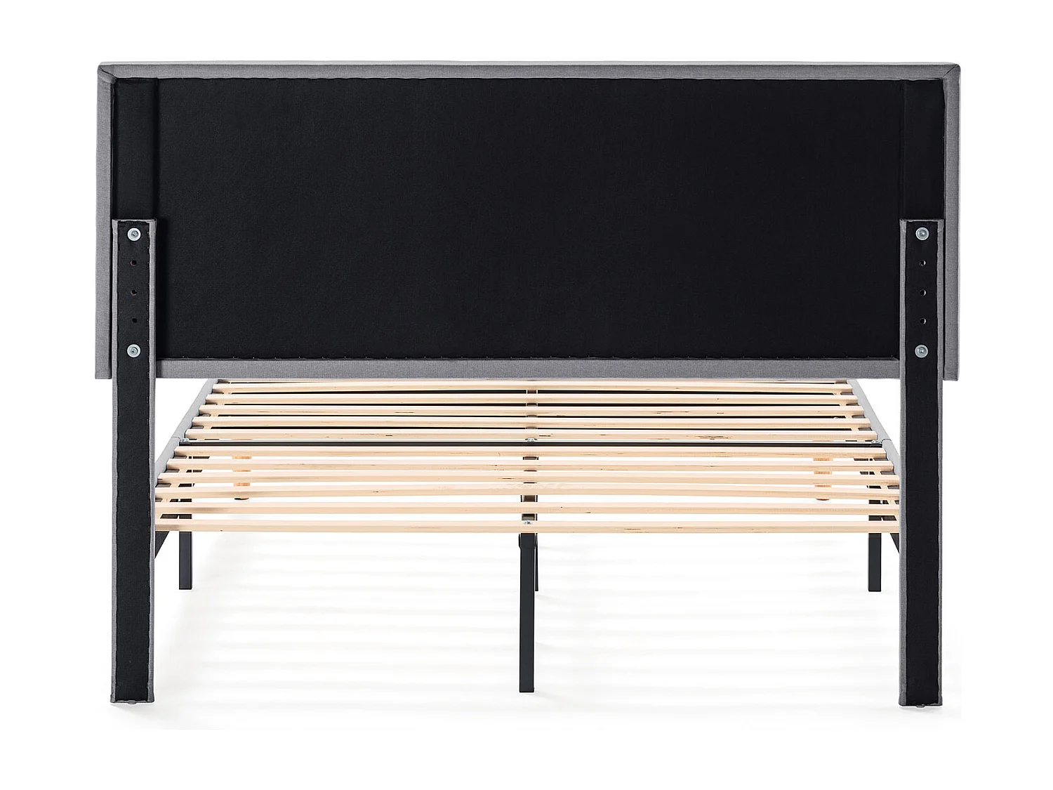 Cadre de lit rembourré Silvi 30 cm, 150x190 cm, Gris foncé