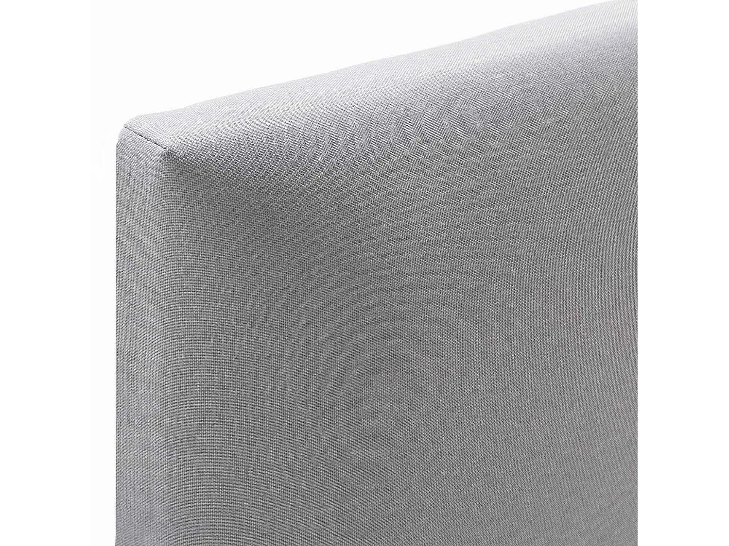 Cama estofada Lauren 30cm, 90x190cm, cinza claro