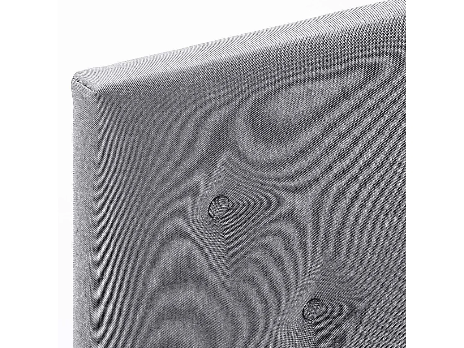 Bedframe Rosi met bekleding van 30 cm, 140x190 cm, Donkergrijs