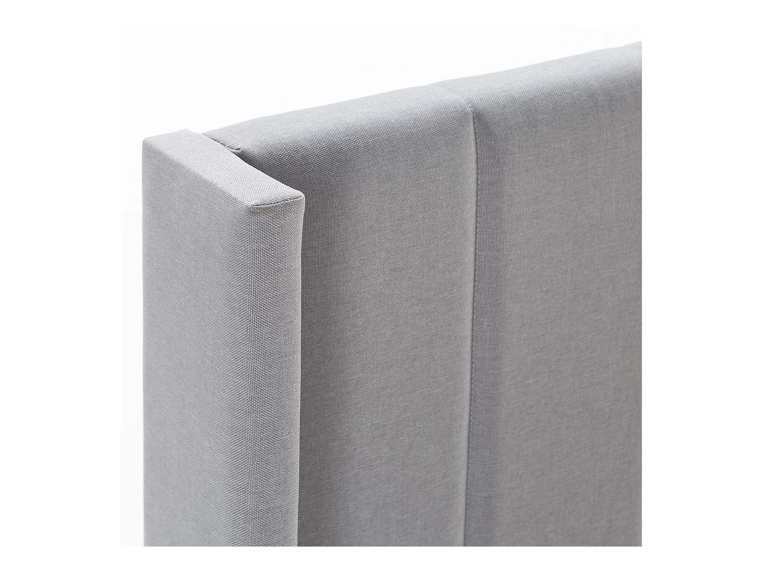 Gestoffeerd bedframe Noelia van 30 cm, 150x190 cm, Lichtgrijs