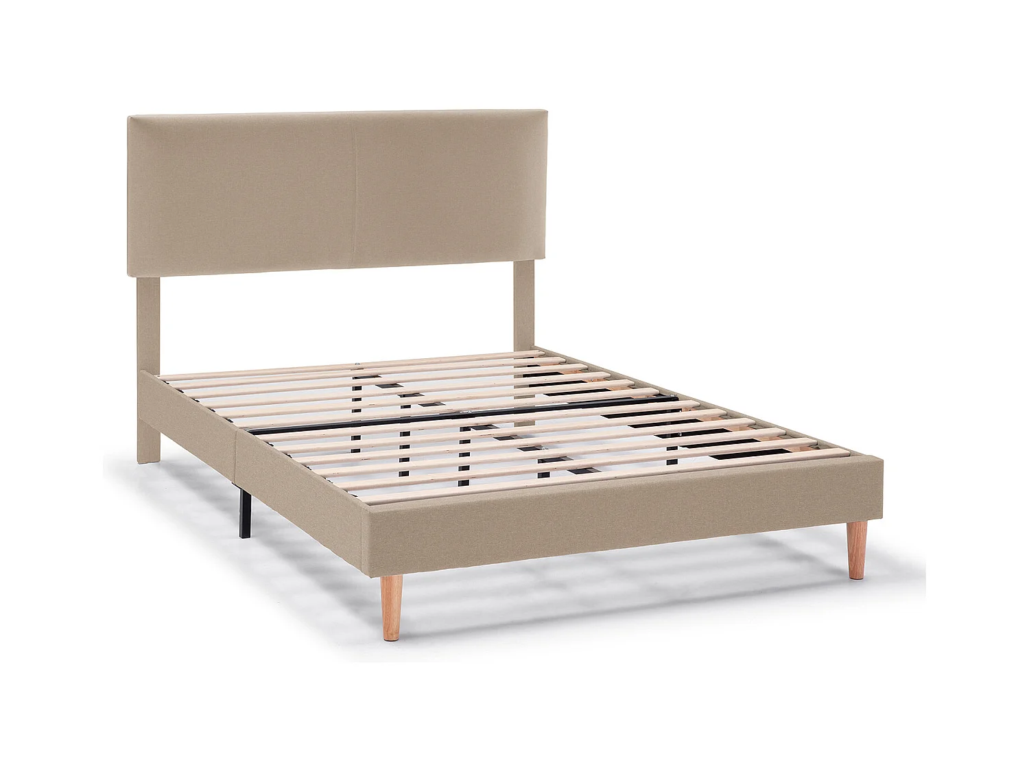 Cadre de lit rembourré Lauren 30 cm, 140 x 190 cm, Beige