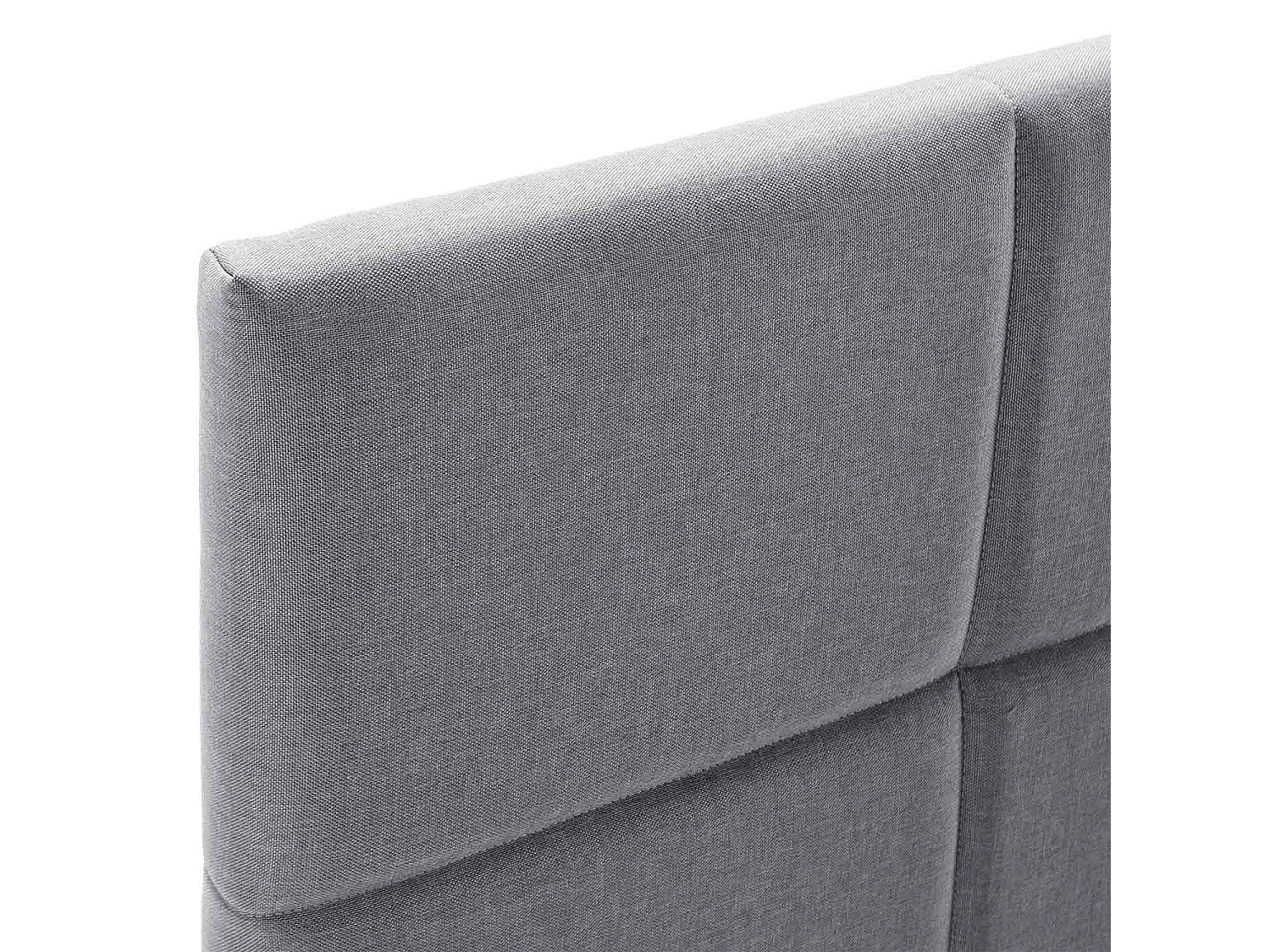 Cadre de lit rembourré Silvi 30 cm, 140x190 cm, Gris foncé