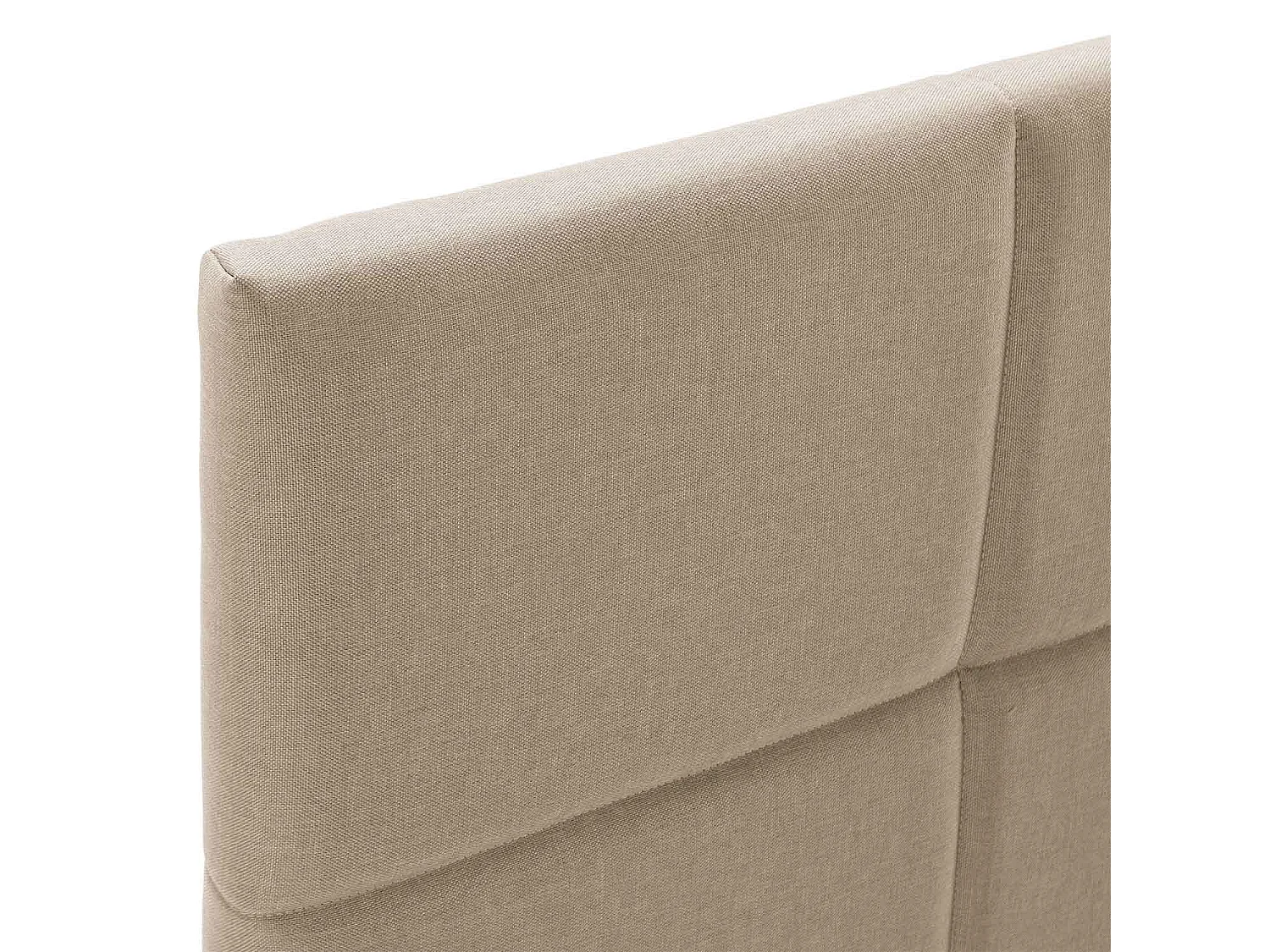 Silvi gestoffeerd bedframe van 30 cm, 150x190 cm, Beige