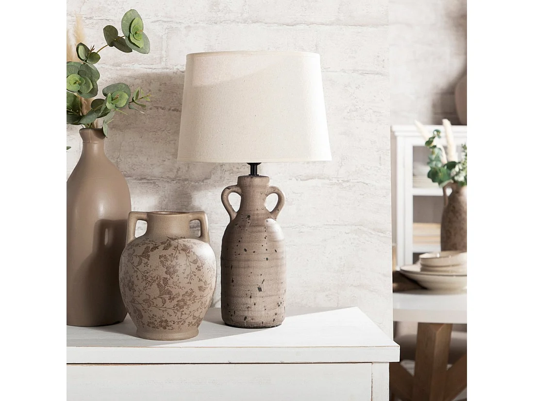 Lámpara de mesa de Cerámica Marrón 50 x 28- Kante