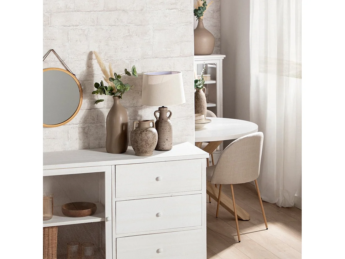 Lámpara de mesa de Cerámica Marrón 50 x 28- Kante