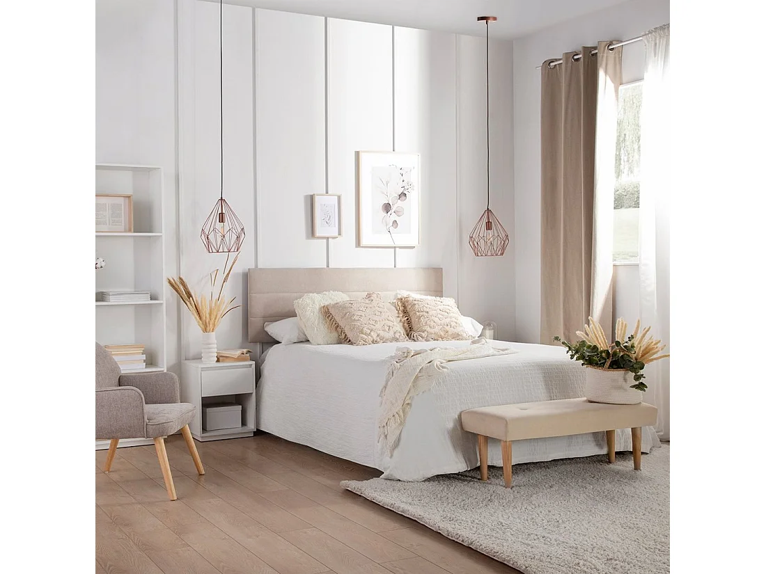 Mesita de noche 1 cajón de Lacado Blanco 50 x 40- Oslo