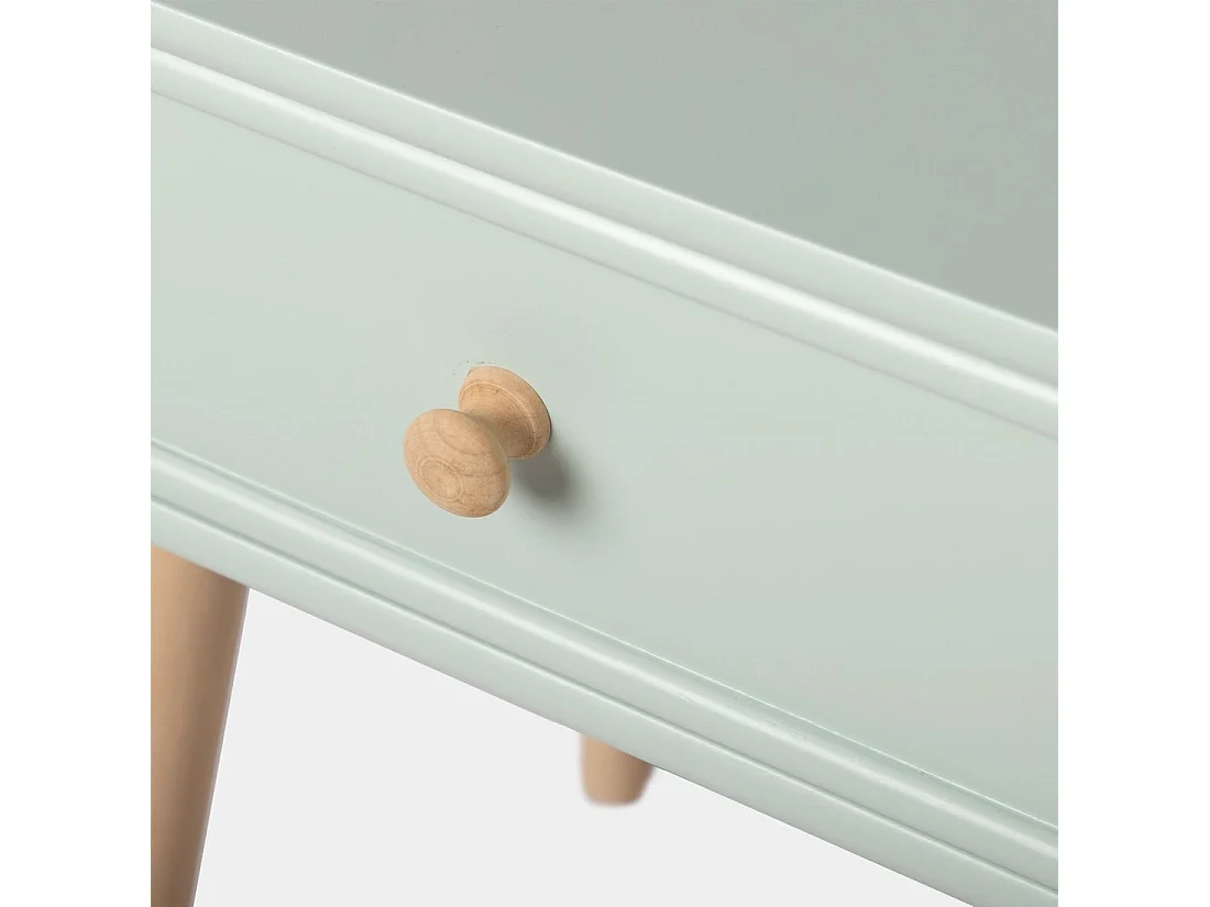 Mesita de noche 1 cajón de Lacado Menta 61 x 40- Tai