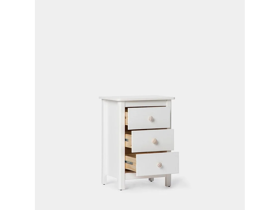 Commode en laqué blanc 110x80 cm-Eloise