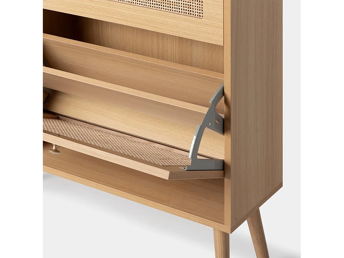 Zapatero doble de Fibra natural Natural 99 x 80- Demi