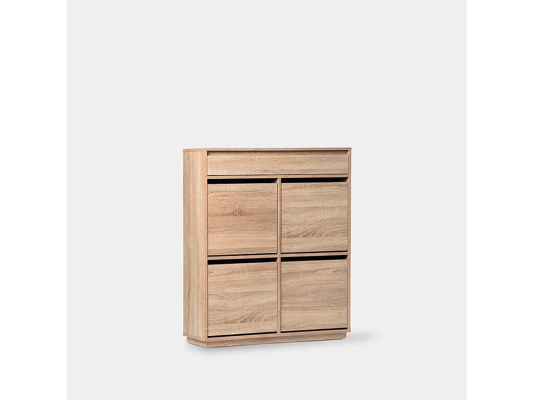 Zapatero doble de Madera Natural 103 x 88- Oslo