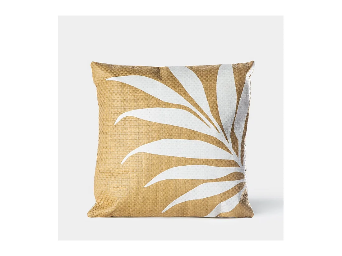 Cojín de Tela Natural 45 x 45- Leaf