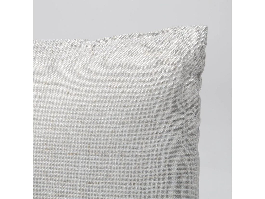 Coussin en tissu gris 50x30 cm-Basic