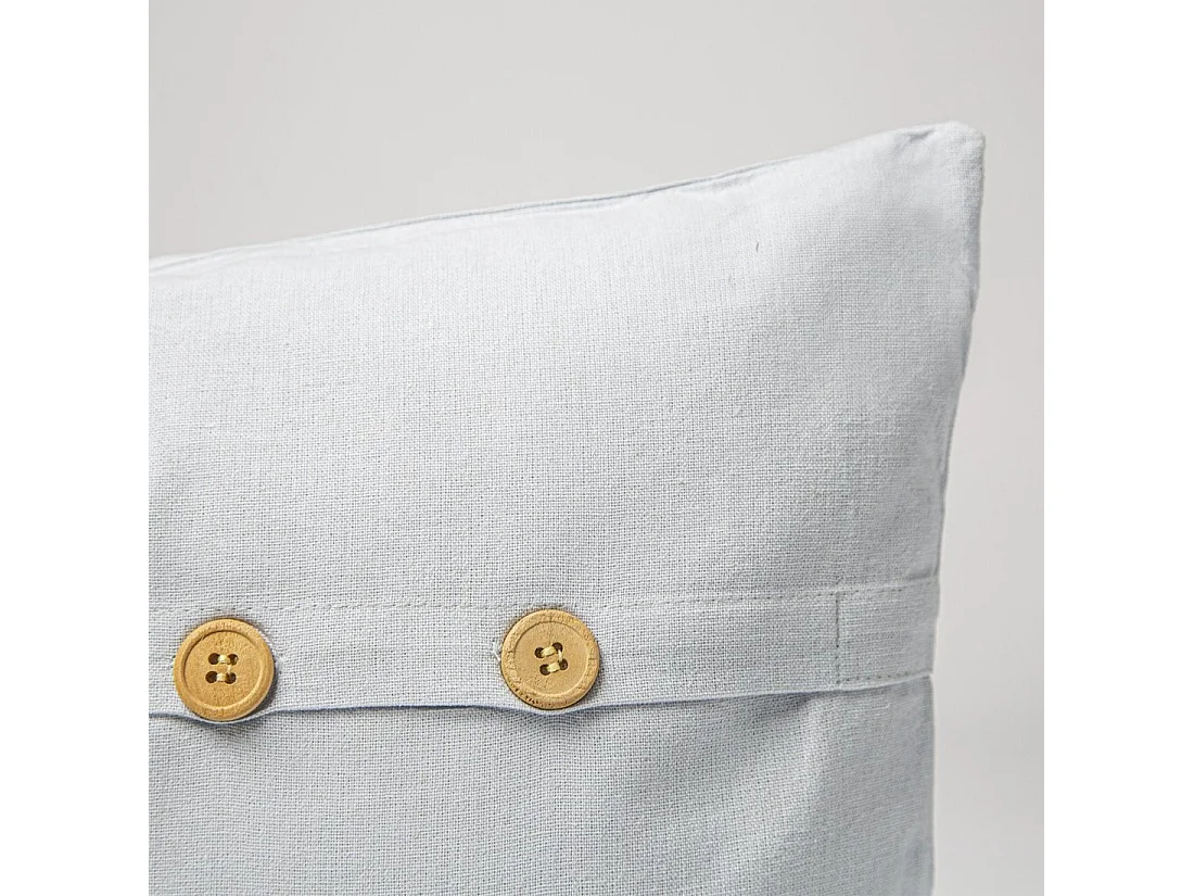 Coussin en tissu bleu 40x40 cm-Buton