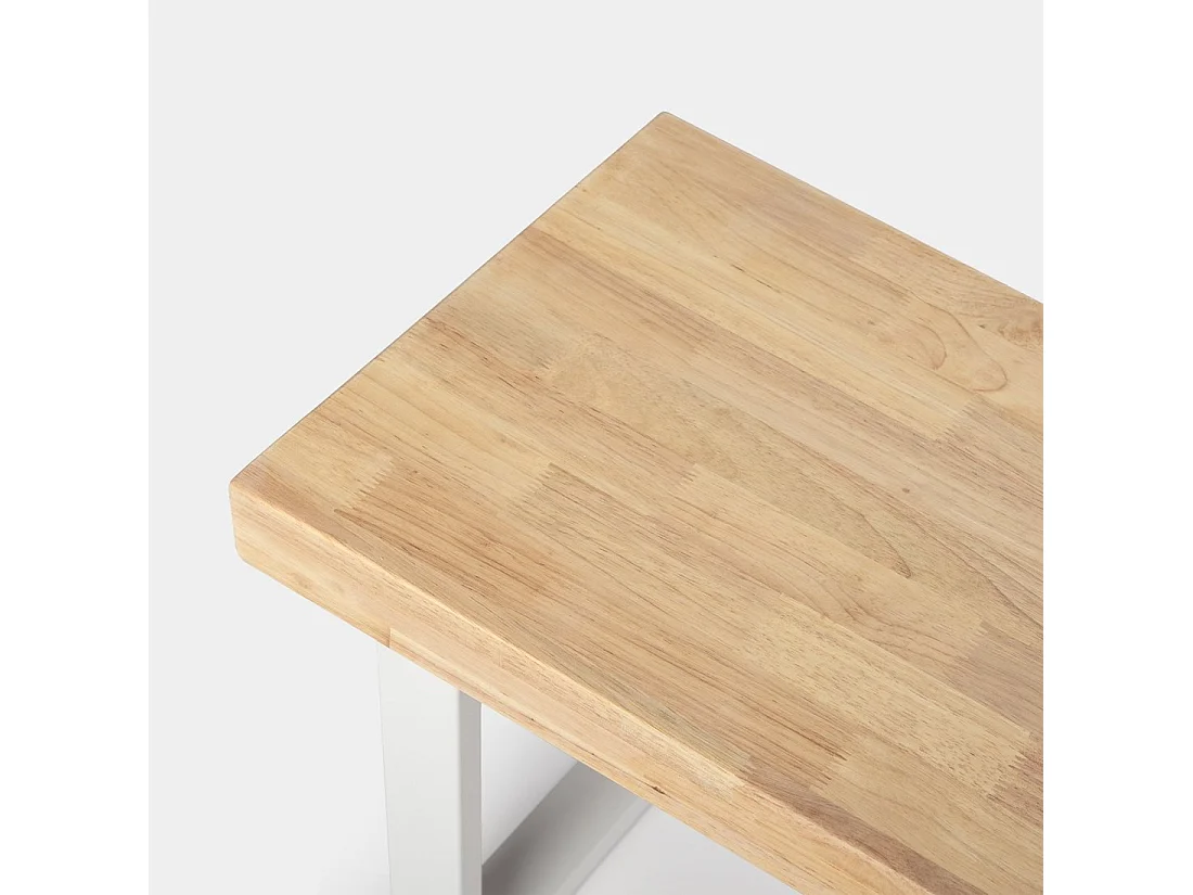 Banco en bois naturel 120x47 cm-Alys