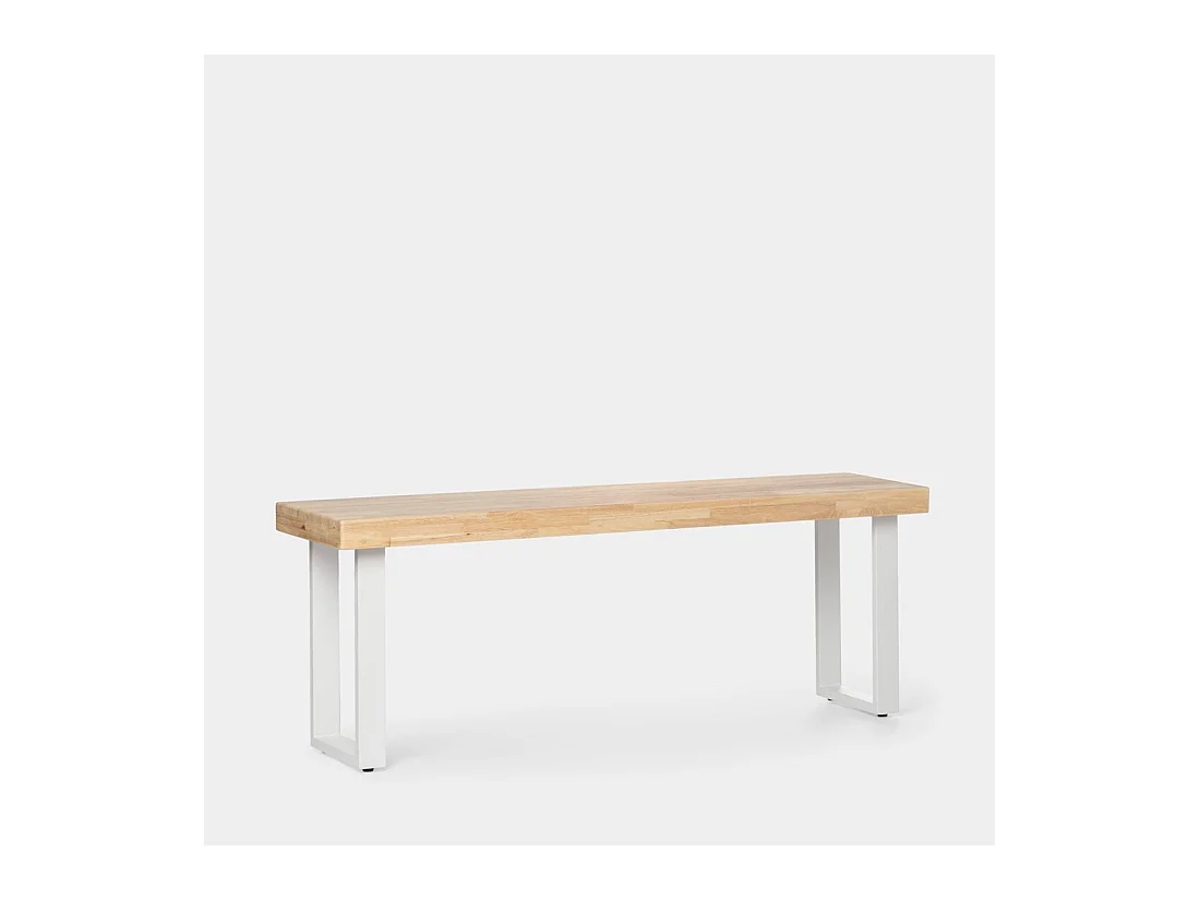 Banco en bois naturel 120x47 cm-Alys