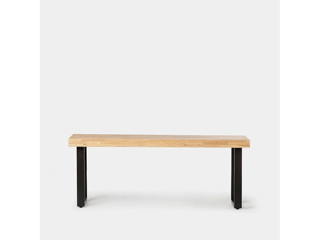 Banco en bois naturel 120x47 cm-Alys