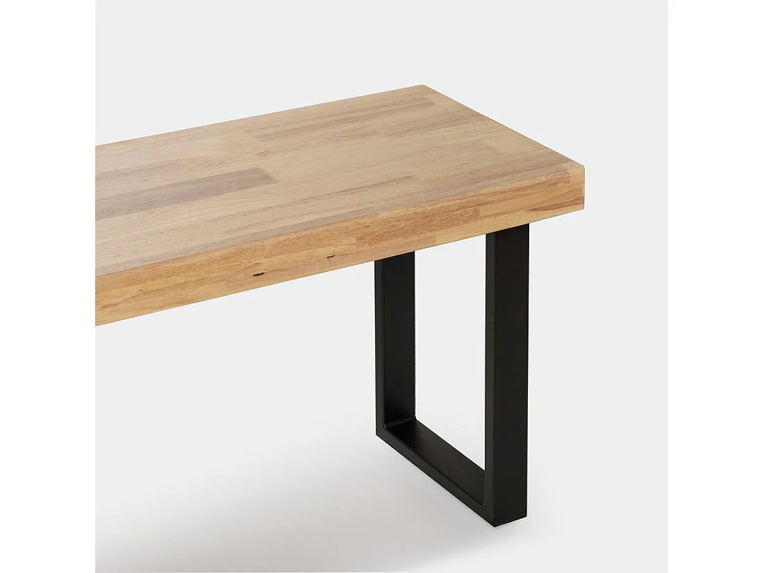 Pie de cama de Madera Natural 47 x 120- Alys