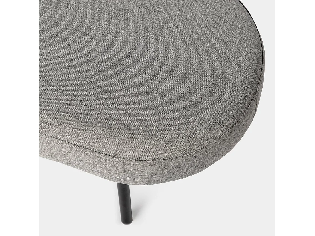 Pie de cama de Tela Gris 38 x 97- Mena