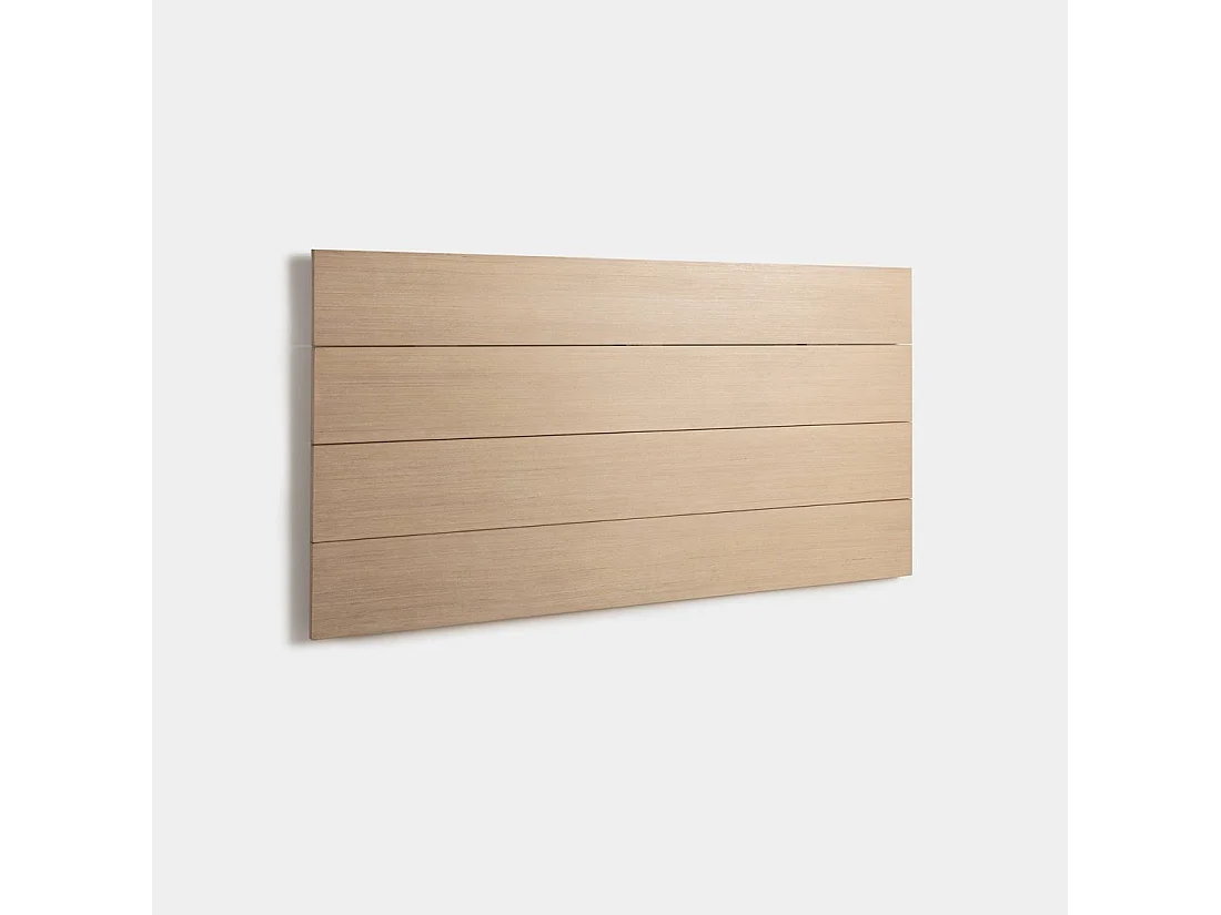 Tête de lit double en bois naturel 162x80 cm-Leira