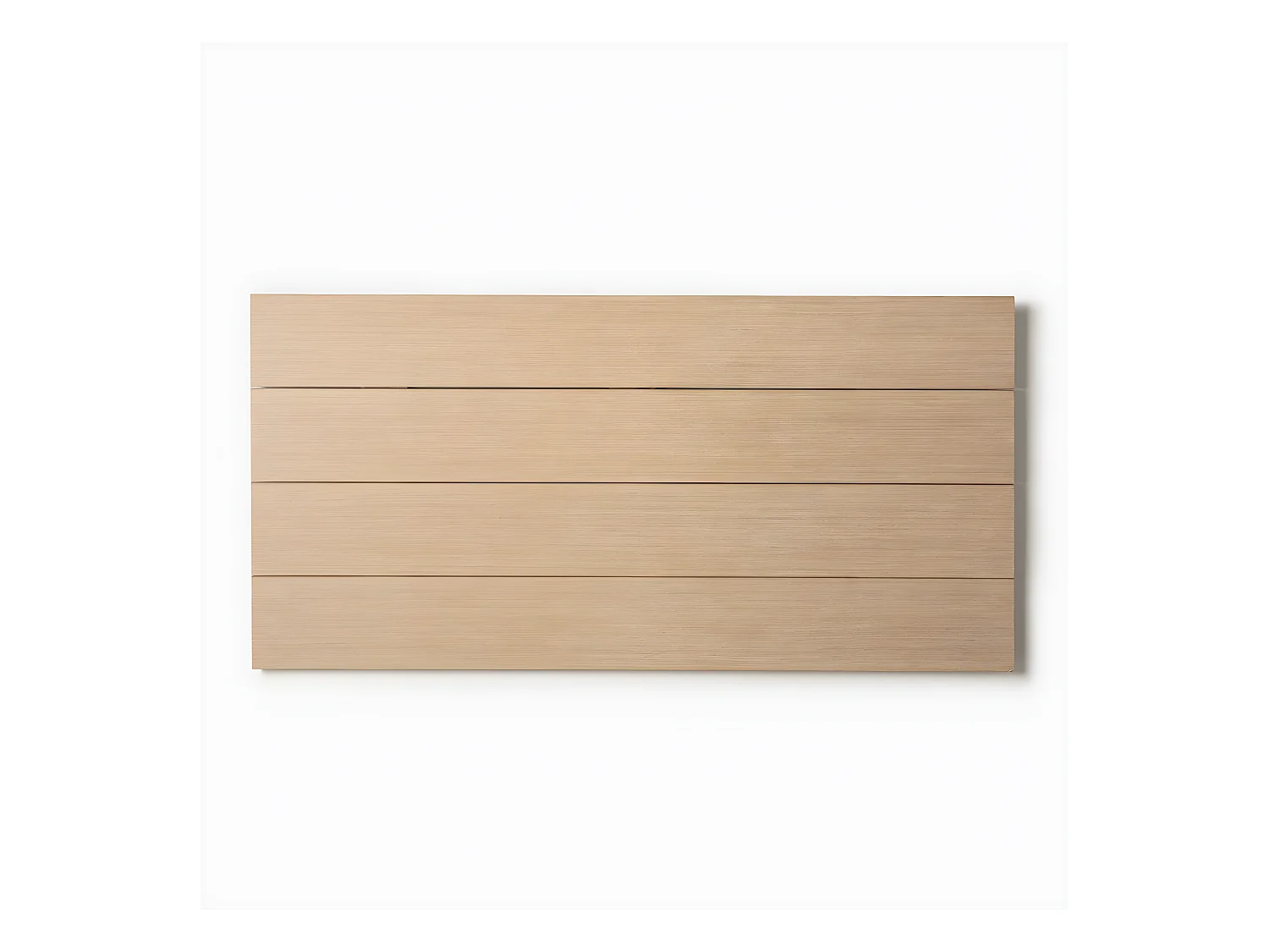 Tête de lit double en bois naturel 162x80 cm-Leira